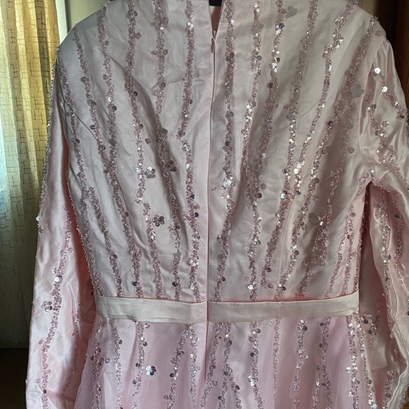 Wedding/ party pink satin dress. - Picture 6 of 7